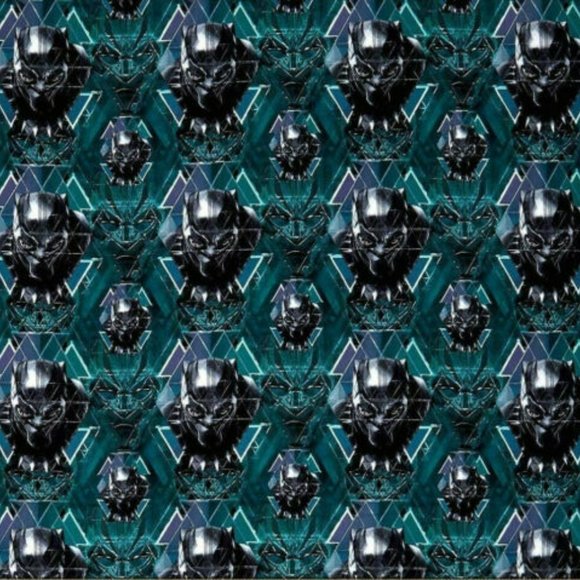 New Marvel Black Panther Precut 1 Yard Fabric Cotton Material Crafts Sewing - Picture 5 of 5